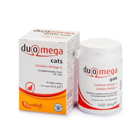 Caini - Duomega Cats 30 softgel capsules 500 mg – Suport Omega 3 pentru pisici