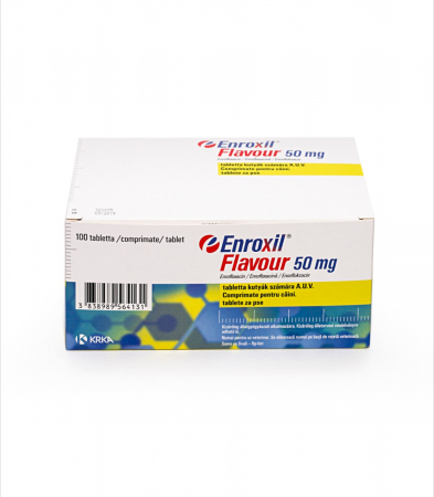 Antibiotice Orale - Enroxil Flavour 50 mg - 10 comprimate