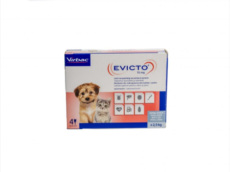 produse In Stoc - Evicto 15mg <2,5 kg x 4 pipete
