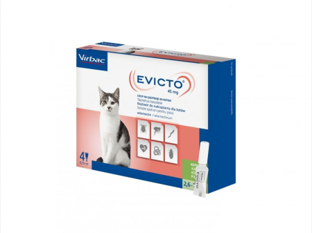 produse In Stoc - Evicto pisici 45mg 2,6-7,5 kg x 4 pipete