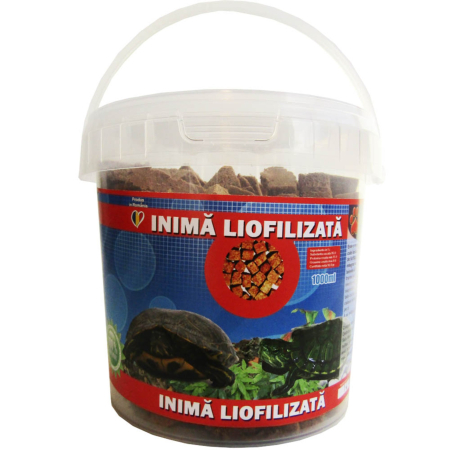 Hrana Reptile - Exo Cuburi din Inima Liofilizata, 1000 ml Galetusa