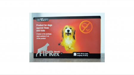 Antiparazitare interne si externe - Fiprex 75 M pentru caini 10-20 kg - 3 pipete Antiparazitare
