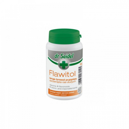 Suplimente nutritive, vitamine - Flawitol Puppy Large Breed, Dr. Seidel, 60 Tablete