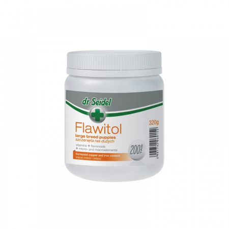 Suplimente nutritive, vitamine - Flawitol Puppy Large Breed, Dr. Seidel, 200 Tablete