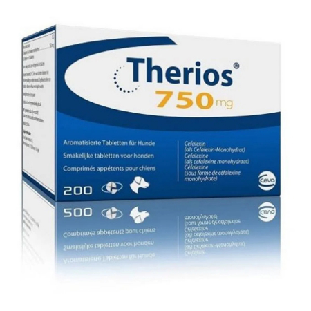 Caini - Therios 750 mg, antibiotic, 200 comprimate