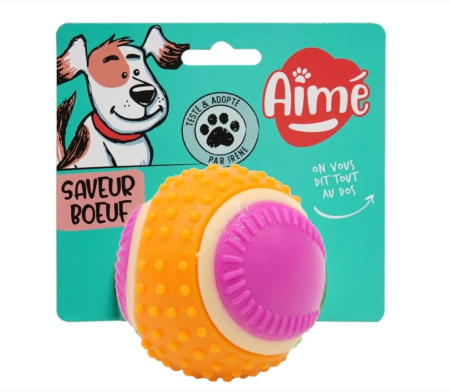 Jucarii caini - Minge Aime 5 Senses  AgroBiothers - 6cm