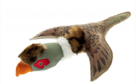 Jucarii caini - Jucarie canvas Ferribiella, cu sfoara - Pasari - 30cm