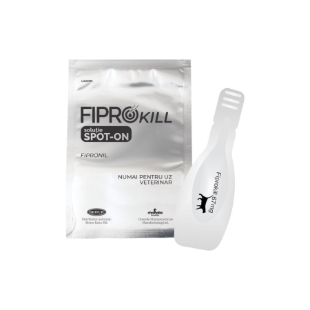 Fiprokill 50 mg Spot-On Pisica -3 Pipete Antiparazitare/Cutie [1]
