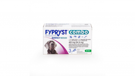 Antiparazitare interne si externe - Fypryst Combo Dog XL 402 mg (40 - 60 kg), 3 pipete