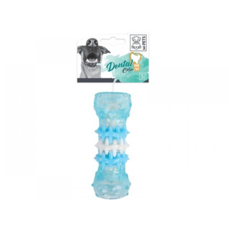 Caini - Jucarie din cauciuc moale cu rol de curatare dentara, WASHY M-PETS, S, 4x4x10 cm