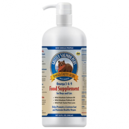 Suplimente nutritive, vitamine - Grizzly Ulei de Somon Plus, 1000 ml