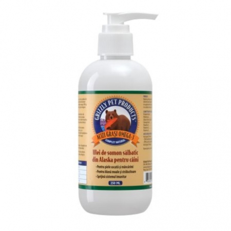 Suplimente nutritive, vitamine - Grizzly Ulei de Somon, 250 ml