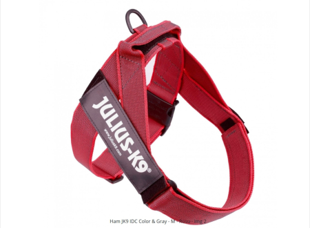 Ham caine Julius K9 IDC Color & Gray - L 63-85 cm - Rosu [1]