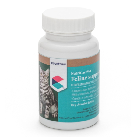 Afectiuni Hepatice - NutriCareVet Feline Supplement for Liver Support 60 Tablets