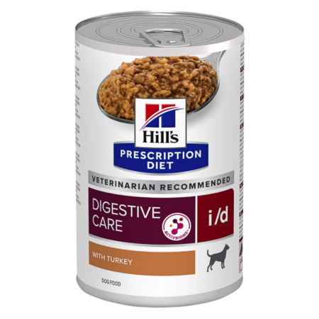 Diete veterinare caini - Hill's PD Canine i/d, conserva hrana umeda dieta, curcan, 360 g