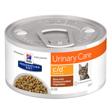 Pisici - Hill's PD Feline c/d Chicken and Vegetable Stew 82 g