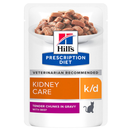 Diete veterinare pisici - Hill's PD Feline K/D Salmon, 85 g