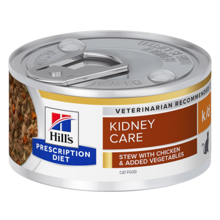 Pisici - Hill's PD Feline k/d Chicken & Vegetable Stew 82 g