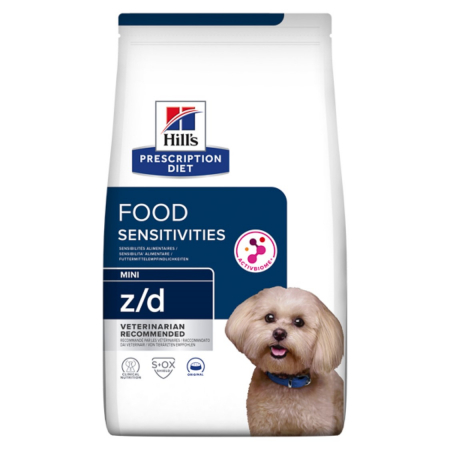 Diete veterinare caini - Hill's PD z/d Food Sensitivities Mini hrana pentru caini hipoalergenica 6 kg