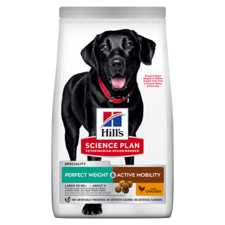 Hrana Uscata Caini - Hill's SP Canine Adult Perfect Weight & Active Mobility Large Breed Chicken 12 kg