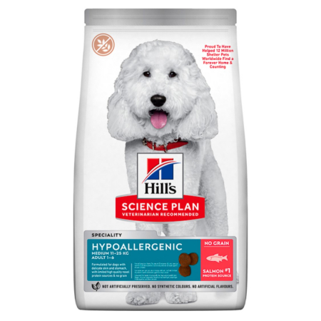 Caini - Hill’s SP Canine Adult Medium Hypoallergenic No Grain 2,5 kg