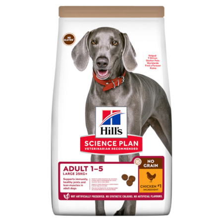 Caini - Hill's SP Canine Adult No Grain Large Breed Chicken 14 kg