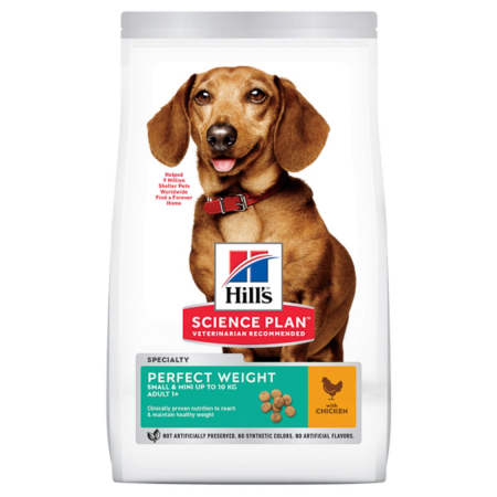 Caini - Hill's SP Canine Adult Perfect Weight Medium Chicken 12 kg