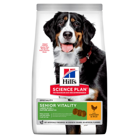 Caini - Hill's SP Canine Senior Vitality Large Breed Chicken 14 kg