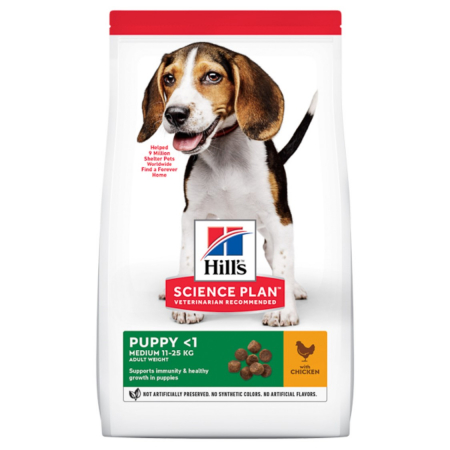 Caini - Hill's SP Canine Puppy Medium Chicken 2.5 kg