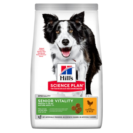 Caini - Hill's SP Canine Senior Vitality Medium Chicken 2.5 kg