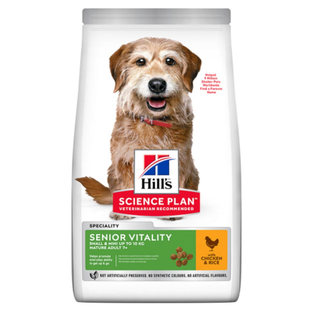 Caini - Hill's SP Canine Senior Vitality Small and Mini Chicken 1.5 kg