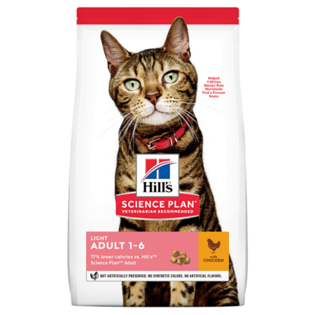 Hrana Uscata Pisici - Hill's SP Feline Adult Light Chicken 1.5 kg