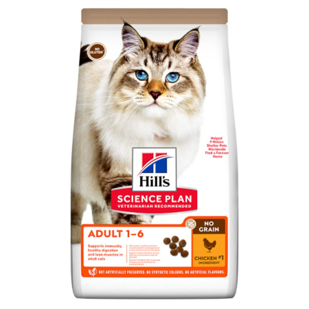 Hrana Uscata Pisici - Hill's SP Feline Adult No Grain Chicken 1.5 kg