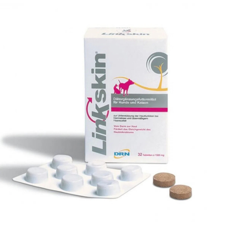 Dermatologice Pisici - Linkskin, supliment, cutie x 32 comprimate