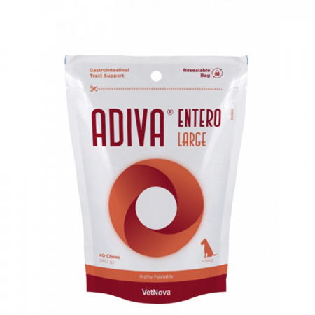 Afectiuni Digestive - Hrana complementara pentru procesele digestive și intestinale, Adiva Entero Small & Medium, VetNova, 28 chew, 570 mg