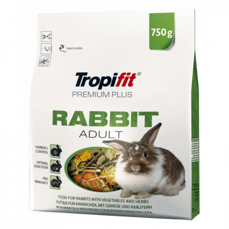 Hrana Rozatoare - Hrana pentru iepure adult Tropifit Premium Plus Rabbit Adult, 750g
