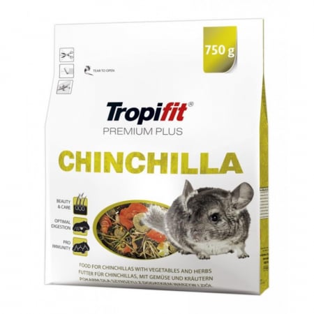 Hrana Rozatoare - Hrana pentru cincila Tropifit Premium Plus Chinchilla, 750 g