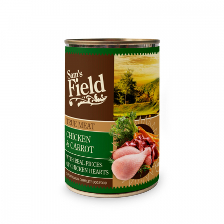 Hrana Umeda Caini - Hrana Umeda caine, Sam's Field True Meat Chicken & Carrot 400 g
