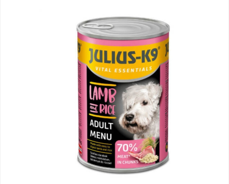 Hrana Umeda Caini - Julius K9 Dog - Hrana umeda super-premium - Miel si Orez - 1240g
