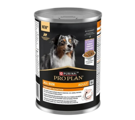 Pro Plan caine si pisici - Hrana umeda caini, Purina Pro Plan Adult Dog Everyday Nutrition Curcan 400 g