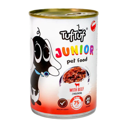 Hrana Umeda Caini - Hrana umeda caini, TUF TUF JUNIOR PUPPY BEEF- 415G