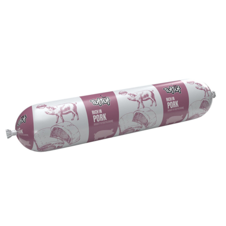 Hrana Umeda Caini - Hrana umeda caini, TUF TUF SALAM PT CAINI, CARNE DE PORC- 900G