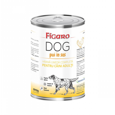 Hrana Umeda Caini - Hrana umeda pentru caini figaro dog pui in sos conserva 1240 g