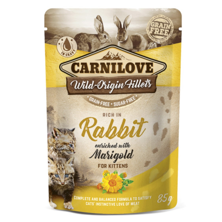 Pisici - Hrana Umeda pentru pisici Carnilove cu Iepure, 1x85 g