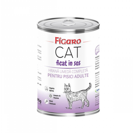 Hrana Umeda - Hrana umeda pentru pisici figaro cat Ficat in sos conserva 415g