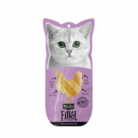 Recompense Delicioase - Recompense lichide pentru pisici Kit Cat Fillet Fresh, pui la gril, 30g