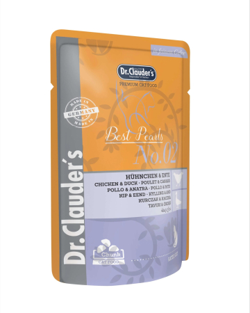 Hrana Umeda - Hrana umeda pisica cu pui si rata Dr Clauder, 100 g