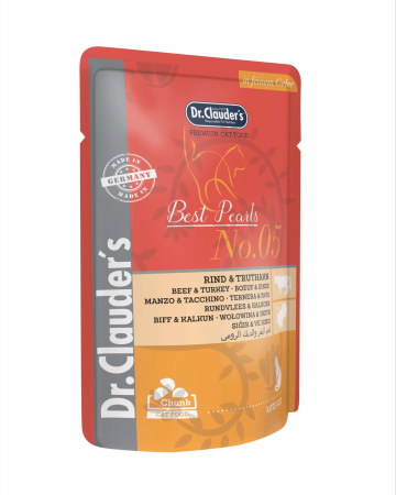 Hrana Umeda - Hrana umeda pisica cu vita si curcan Dr Clauder, 100 g