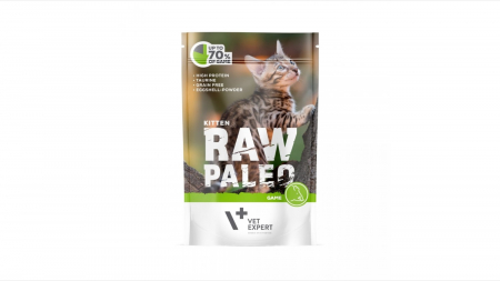Pisici - Hrana umeda, RAW PALEO, kitten, carne de Vanat, 100 g