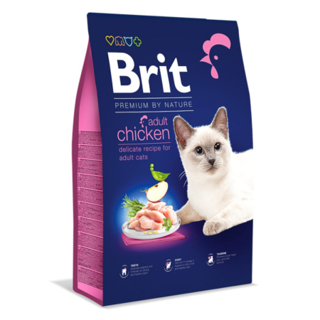 Hrana Uscata Pisici - Hrana Uscata Brit Premium by Nature Cat Adult Chicken 8 kg